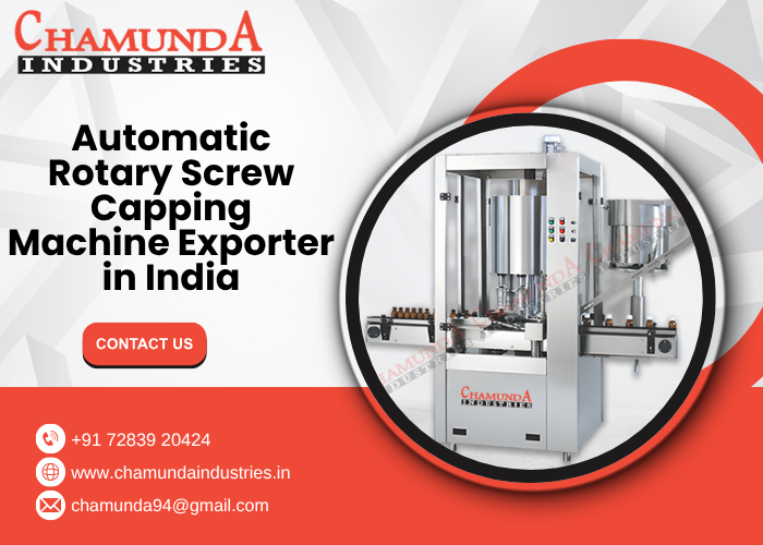 Automatic Rotary Screw Capping Machine Exporter in India