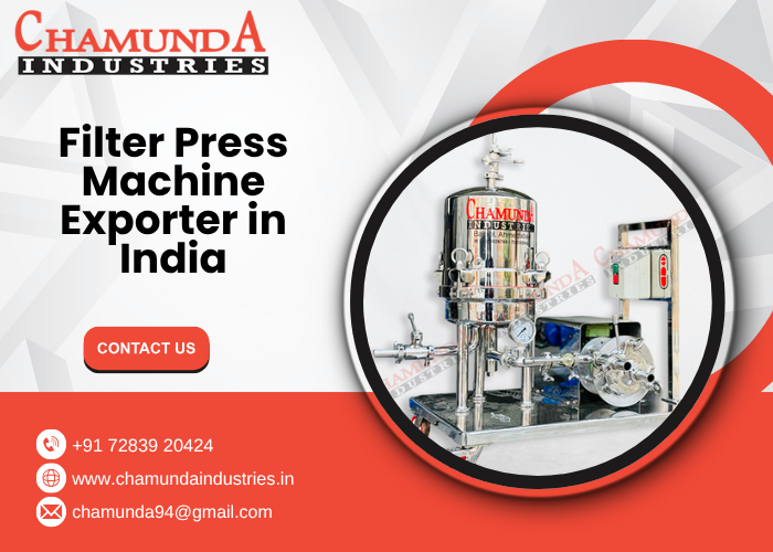 Filter Press Machine Exporter in India