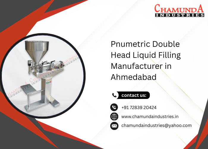 Pnumetric Double Head Liquid Filling Manufacturer in Ahmedabad