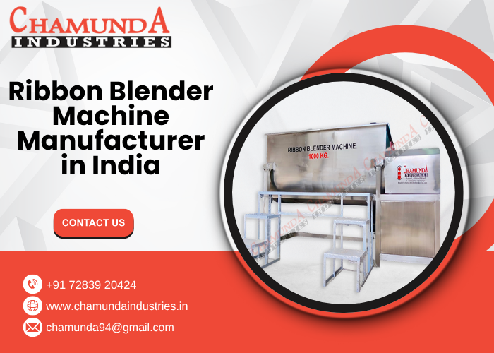 Ribbon Blender Machine Manufacturer in India