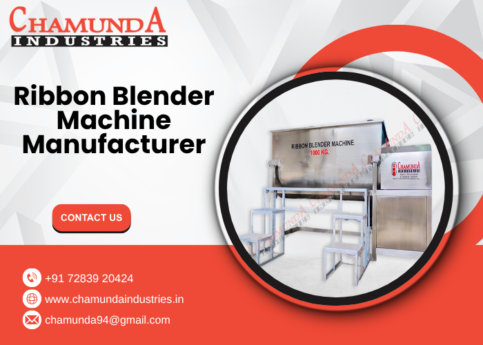Ribbon Blender Machine Manufacturer