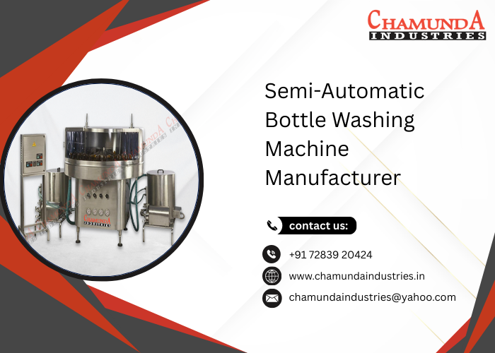 Semi-Automatic Bottle Washing Machine Manufacturer