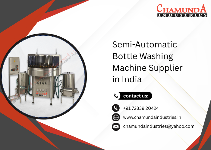 Semi-Automatic Bottle Washing Machine Supplier in India