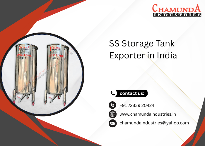 SS Storage Tank Exporter in India